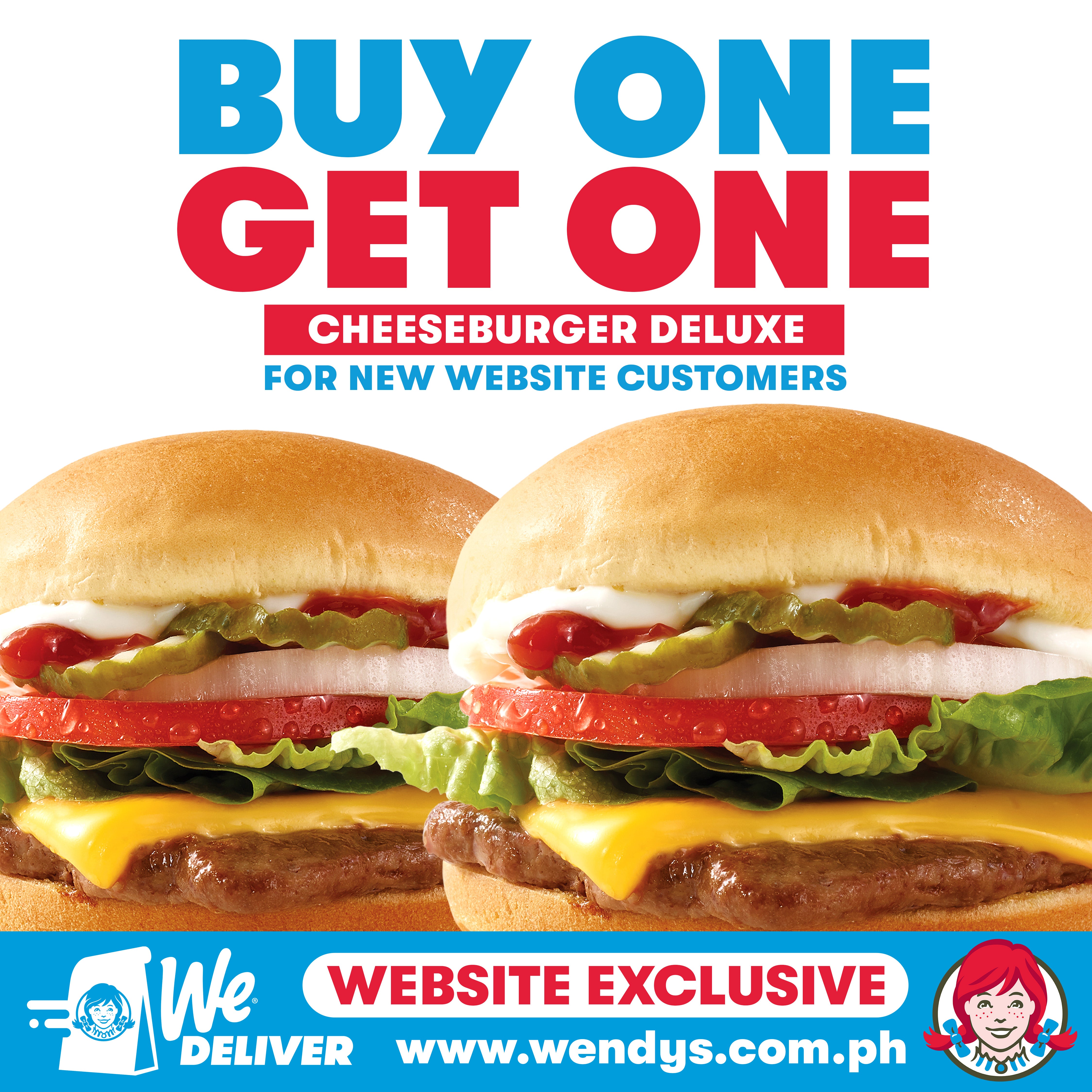 January 2025 Promo [EXTENDED] BUY 1 GET 1 CHEESEBURGER DELUXE Wendy