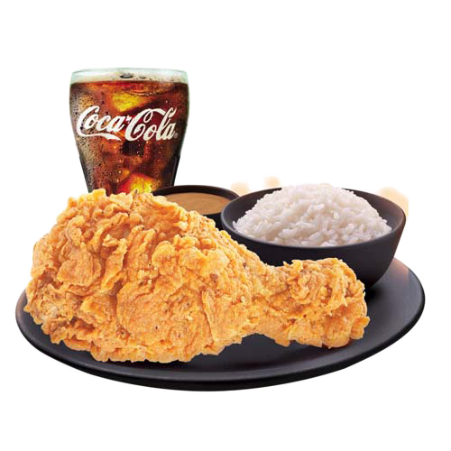 1-pc Fried Chicken With Rice (combo)