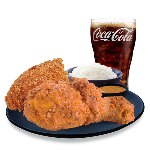 2-pc. Spicy Fried Chicken With Rice (combo)
