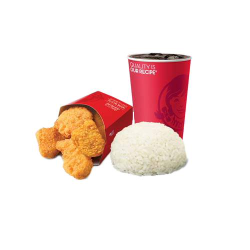 6 Pc Chicken Nuggets With Rice Combo Wendy S Philippines