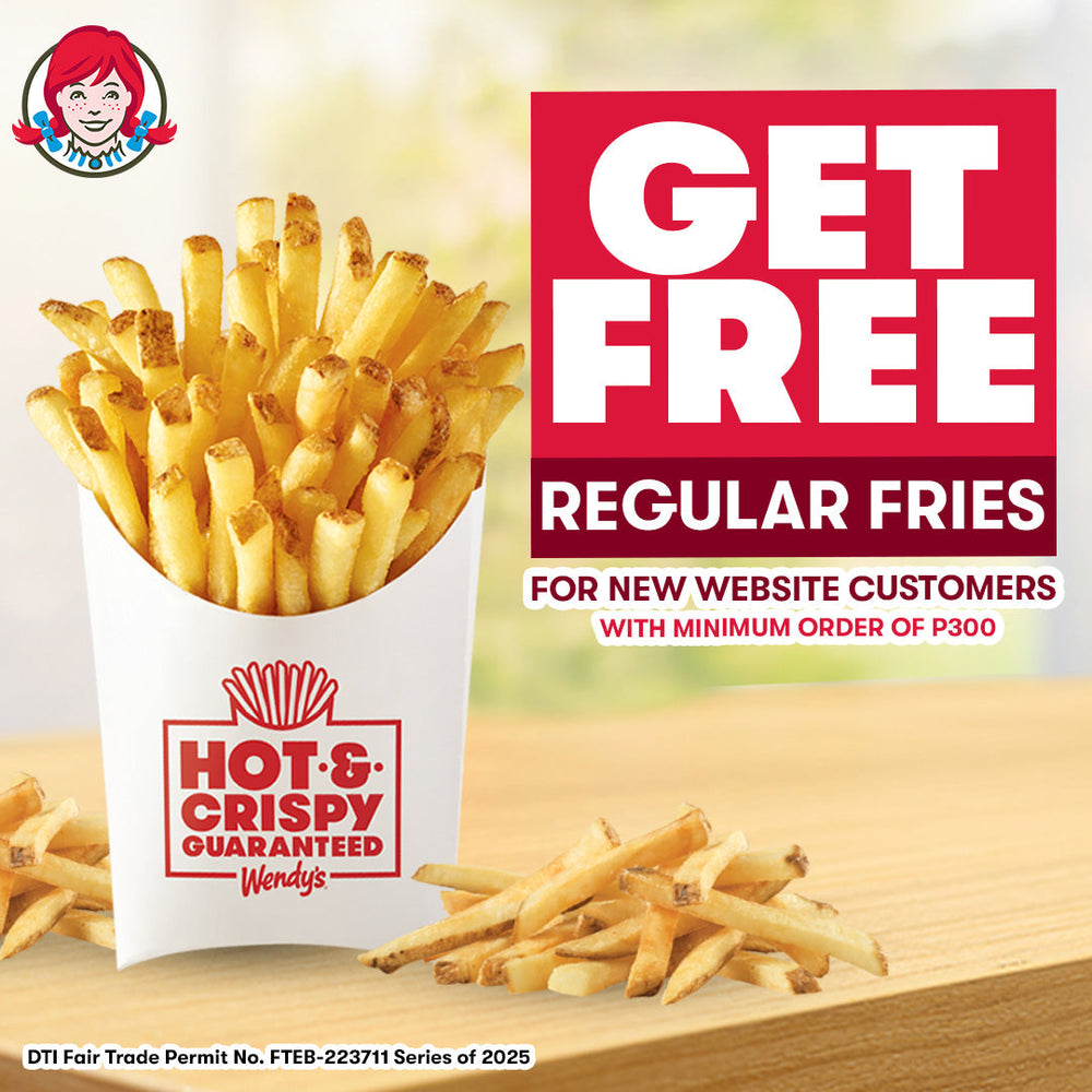 FREE Regular Fries for First-Time Website Customers