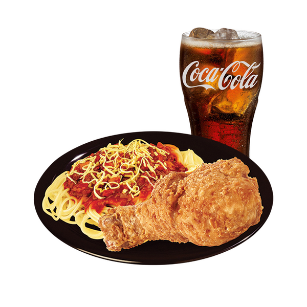 1-pc Fried Chicken With Spaghetti (Combo)