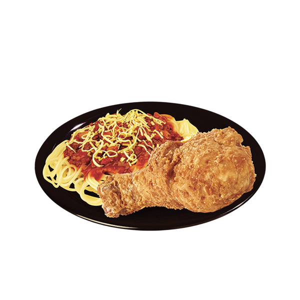 1 PC FRIED CHICKEN WITH SPAGHETTI (ALA CARTE)