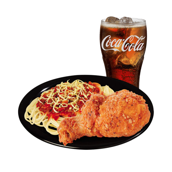 1 Pc. Spicy Fried Chicken With Spaghetti (combo)