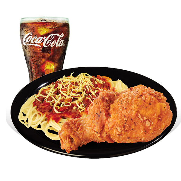 1 Pc. Spicy Fried Chicken With Spaghetti (combo)