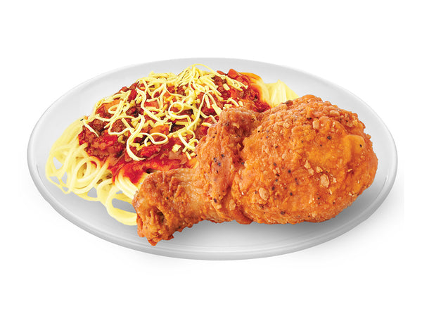 1 PC SPICY FRIED CHICKEN WITH SPAGHETTI (ALA CARTE)