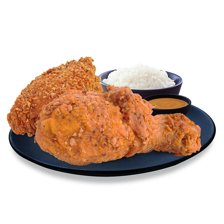 2pc Spicy Fried Chicken With Rice (ala carte) Wendy's Philippines