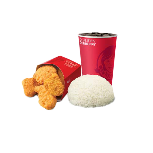6-pc Chicken Nuggets With Rice (combo)