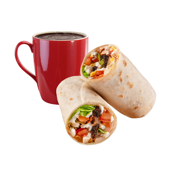 Beef Tapa Breakfast Wrap Combo (Available at 5AM TO 11AM only)
