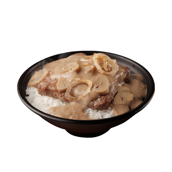Beefy Mushroom Rice Bowl (Solo)