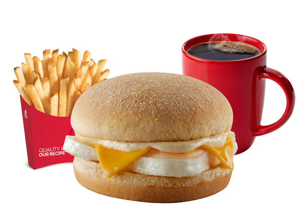 Egg and Cheese Pandesal Combo (Available at 5AM TO 11AM only)