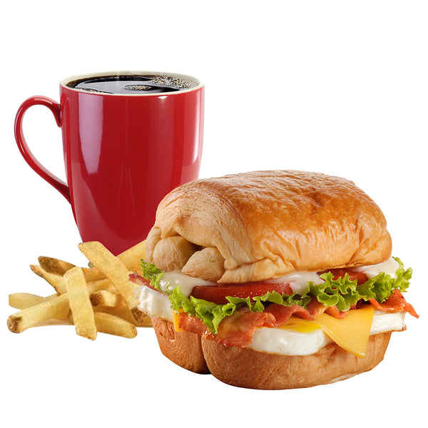 Blt Croissant Meal (Available at 12MN to 11AM only.)