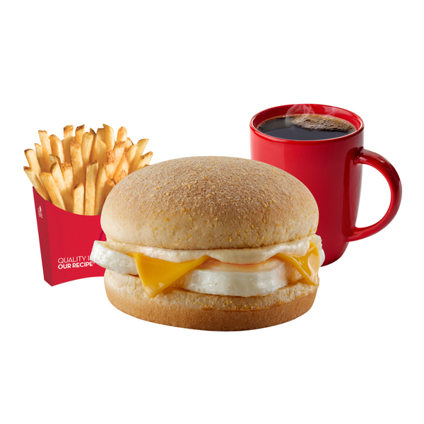 Egg and Cheese Pandesal Combo (Available at 5AM TO 11AM only)