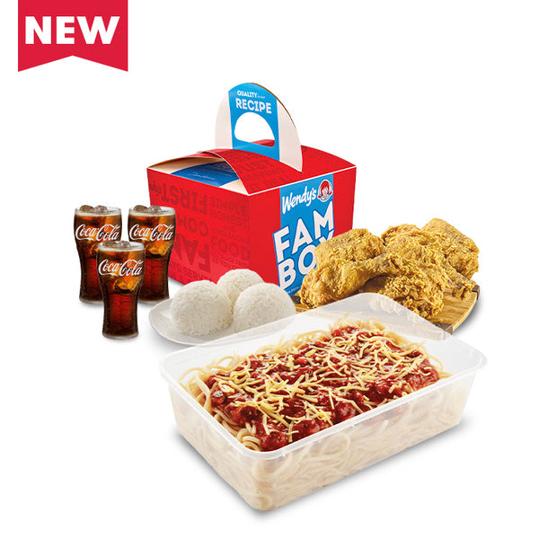 Fambox Fried Chicken With Spaghetti For 3- Drinks 12oz