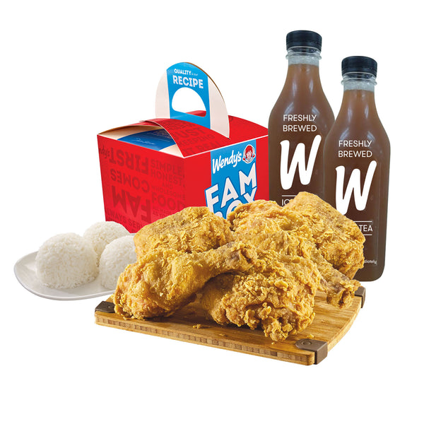 Fambox Fried Chicken (good For 3) With Litro Iced Tea