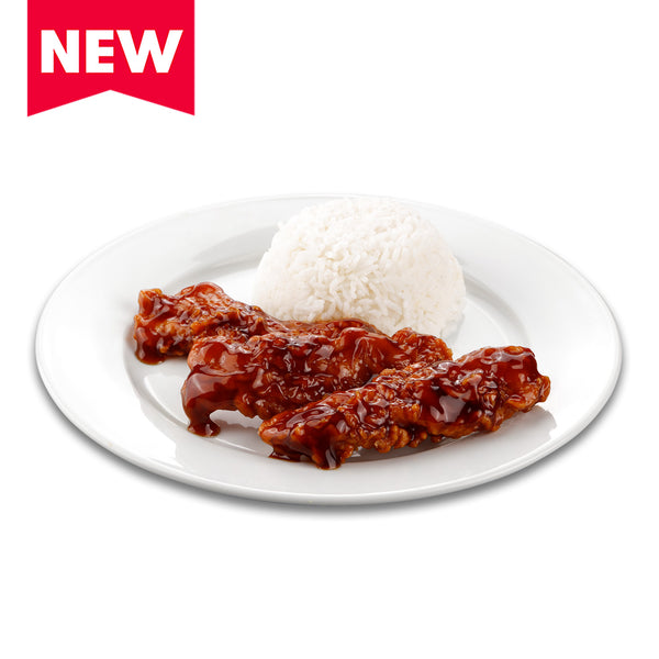 Honey Soy Glazed Chicken Tenders w/ Rice (Ala-Carte)